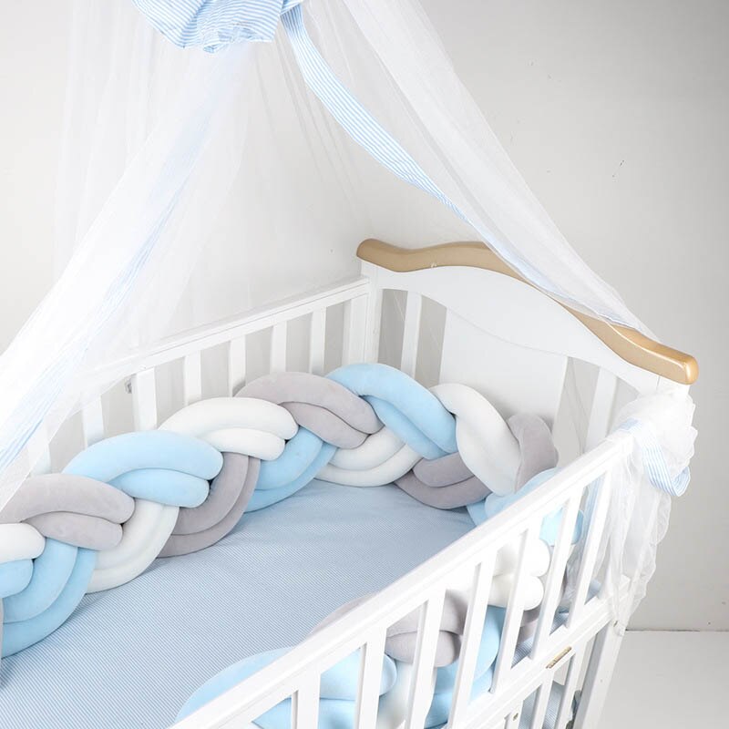 1.5M Geknoopt Twist Touw Handgemaakte Barrière Braid Knot Kwekerij Voor Kind Wieg Hek Cot Rail