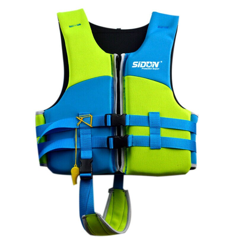 Kids Levensreddende Vest Drijfvermogen Hulp Zeilen Kajak Reddingsvest Drijven Zwemmen Kajak: Blauw / S 11-18KG