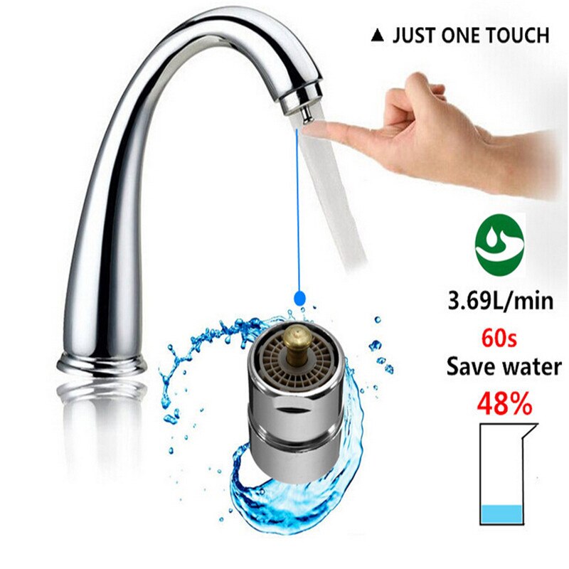 Touch Control Faucet Aerator Water Valve Water Saving Touch Tap Aerator Home Kitchen Bathroom Save Water Spouts Faucet