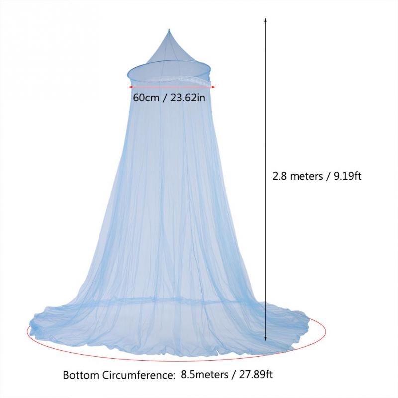 Lace Princess Kids Bed Tents Canopy Curtain Mosquito Repellent Tent Insect Reject Canopy Tent Netting for Girls: Blue