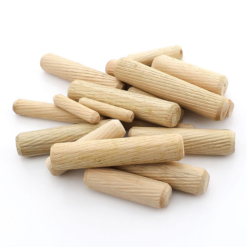 High Dutch wooden stick home connector round wooden plug twill wooden pin furniture connector M6M8M10M12 50pcs