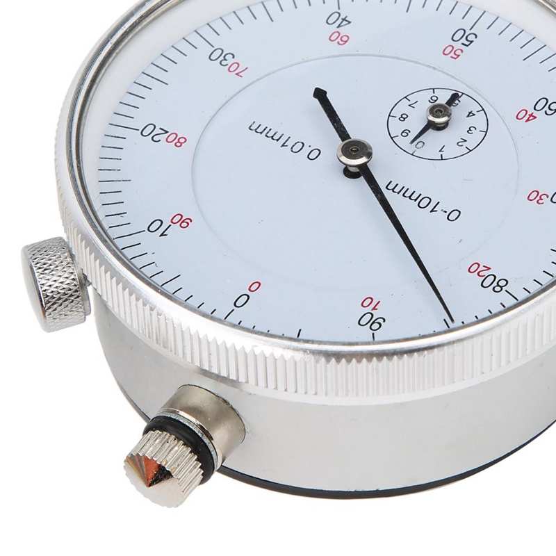 Dial Indicator 0-10mm Range High Accuracy 0.01mm Dial Indicator Gauge Aluminum Alloy Industry Manual Tools