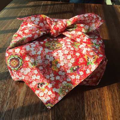 Furoshiki-Pañuelo de tela estilo japonés, 45cm, muchos usos: 4