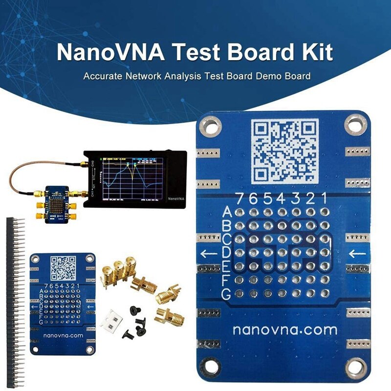 2 pakke nøjagtigt netværksanalyse testkort kit til nanovna eller anden vektornetværksanalysator