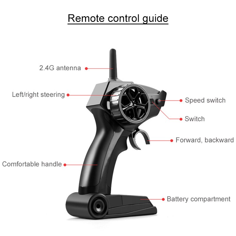 Barco RC 2,4G, barco a Motor eléctrico para niños, juguete de esquí acuático de verano, tiempo de LARGA RESISTENCIA Health99