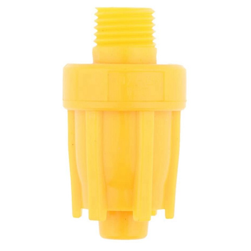 2 Stuks Lucht Blazen Nozzle 1/4 Inch Buitendraad Fan Nozzle Wind Jet Sproeikop 3 Gat Platte En Ronde vorm Nozzle