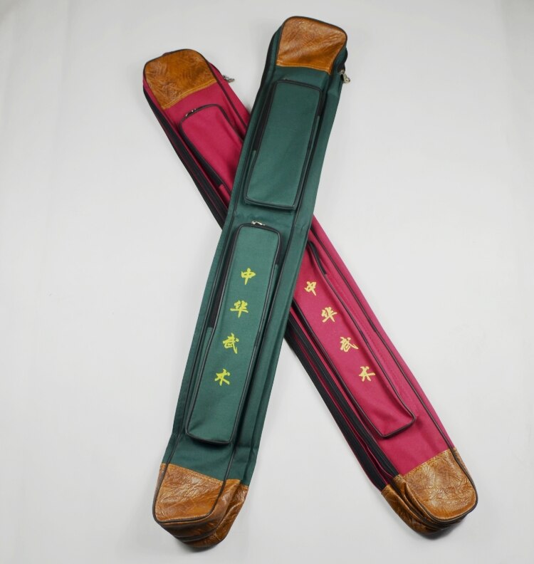 Dobbeltlag tai chi multifunktionel sværdpose, længde  is 110cm,  fortykkelse vandtæt oxford lærred tai chi sværdposer