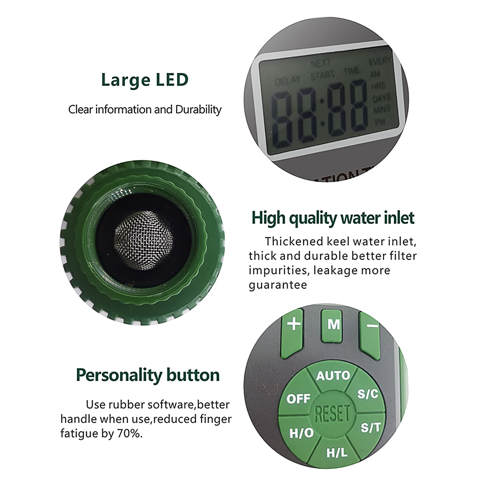 1PC Smart Automatic Electronic Digital Water Timer Irrigation Controller System With LCD Display Home Irrigation Timer