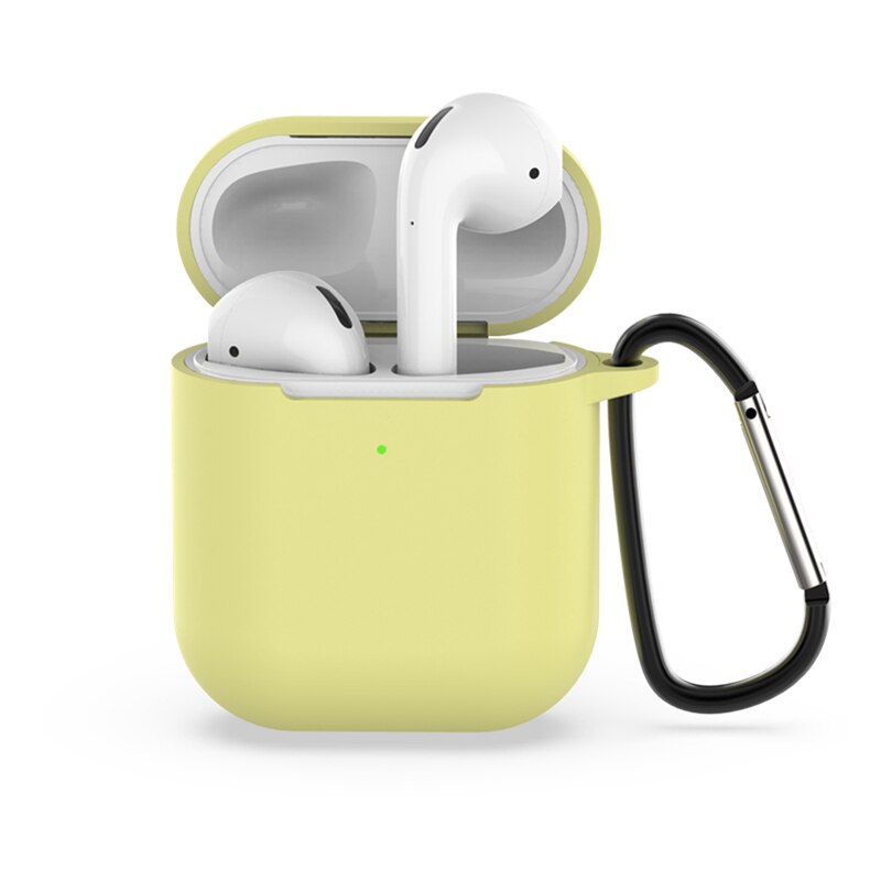 Funda para auriculares con funda de gancho para Apple Airpods 2 Airpods2 funda de silicona para Airpods 2 Caja de carga inalámbrica Bluetooth: 05