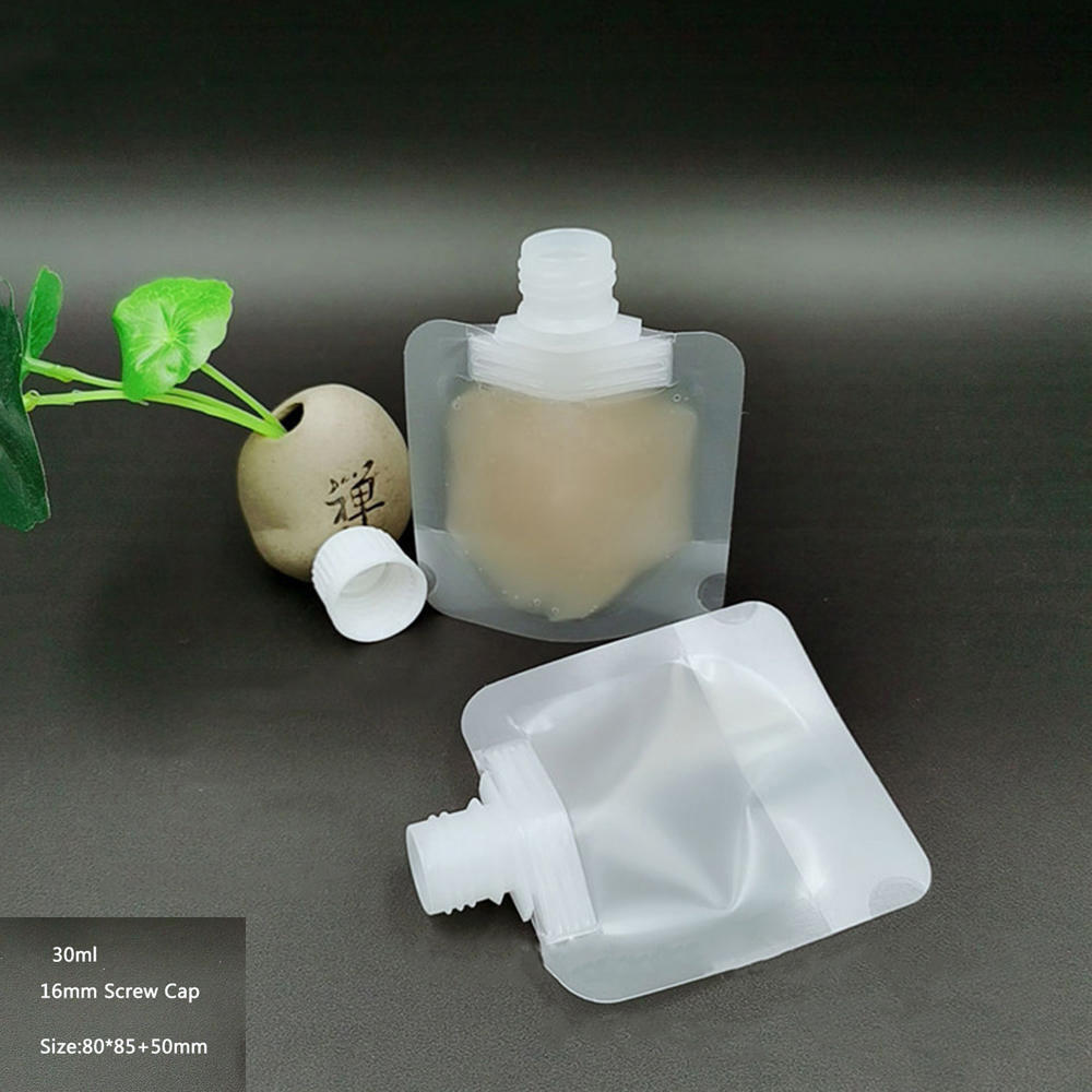 30/50/100ml schampo sminkvätska underflaska förpackning flaska bärbar reseflaska flytande tvål kosmetisk påse förpackningspåse: D