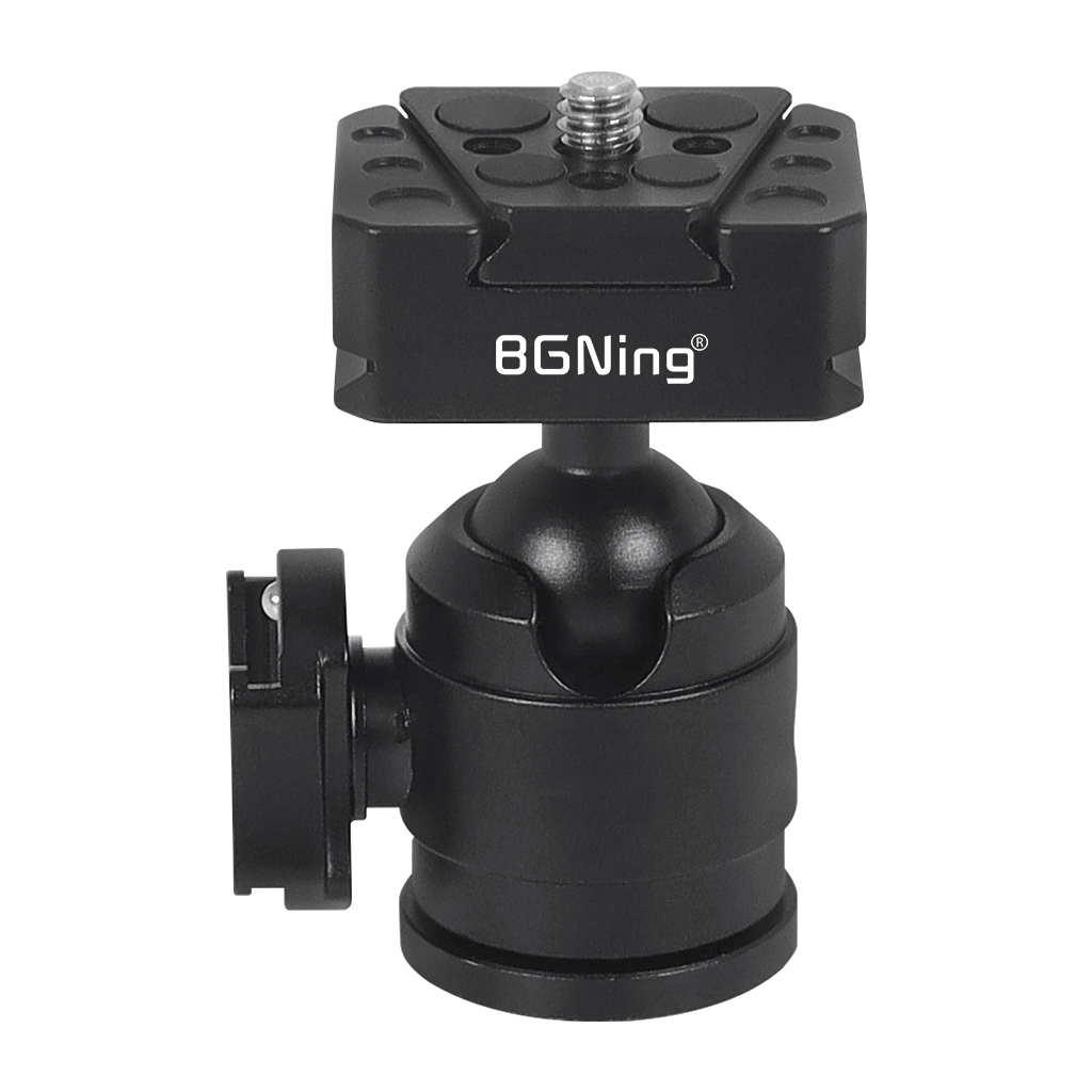 DSLR-Kamera Stativ Kugelkopf mit 1/4 Gewinde Kalt schuh halterung V-Anschluss Schnell wechsel platte für Füll licht Mikrofonst änder maximale Belastung 12kg: verrotten