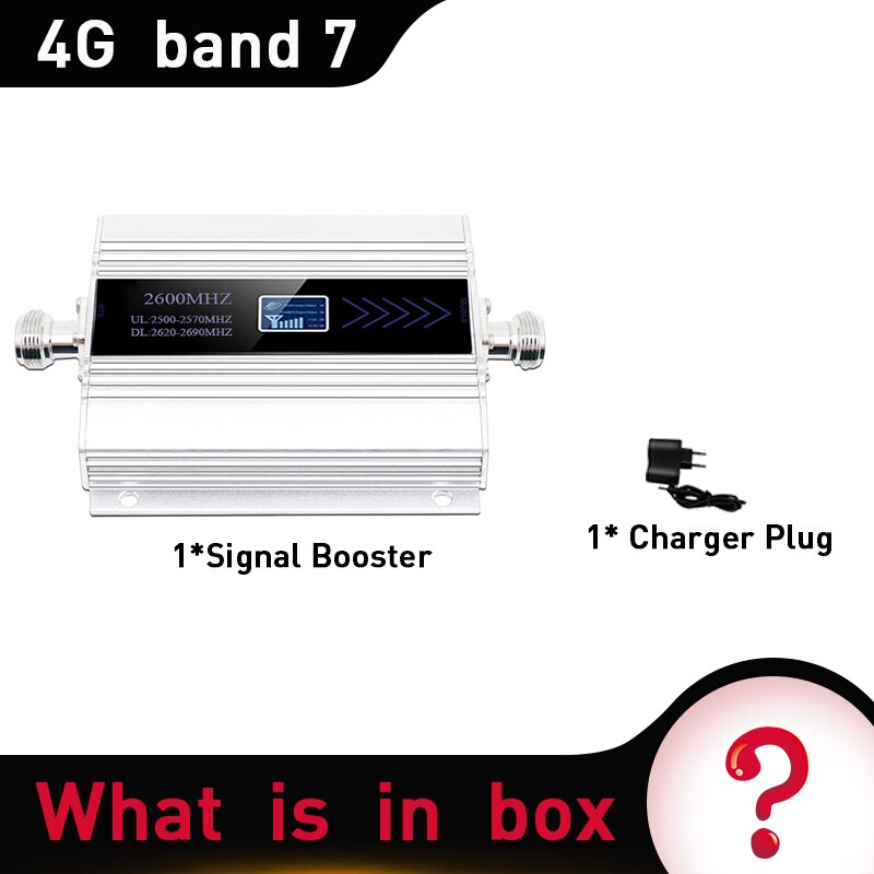 2600Mhz LTE 4G Cellulaire Mobiele Signaal Booster 4G (FDD Band 7) mobiele telefoon Signaal Repeater 65dB LTE 4G Versterker Rusland