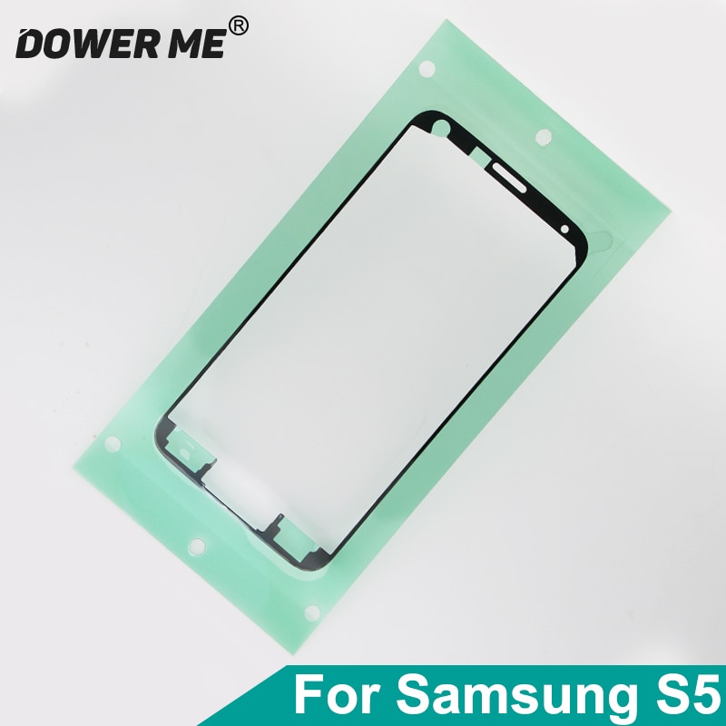 Dower Me Front LCD Midden Frame Waterdicht Plakband Sticker Voor Samsung Galaxy S5