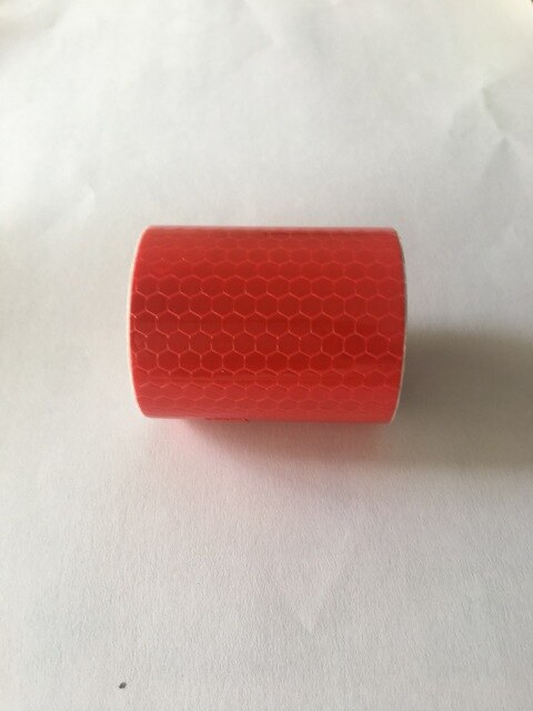 5Cm X 3M Cinta Reflectante Reflecterende Stof Reflector Tape Reflex Tape Adhesiva Auto Film Kristal Honingraat 30 mm: Rood