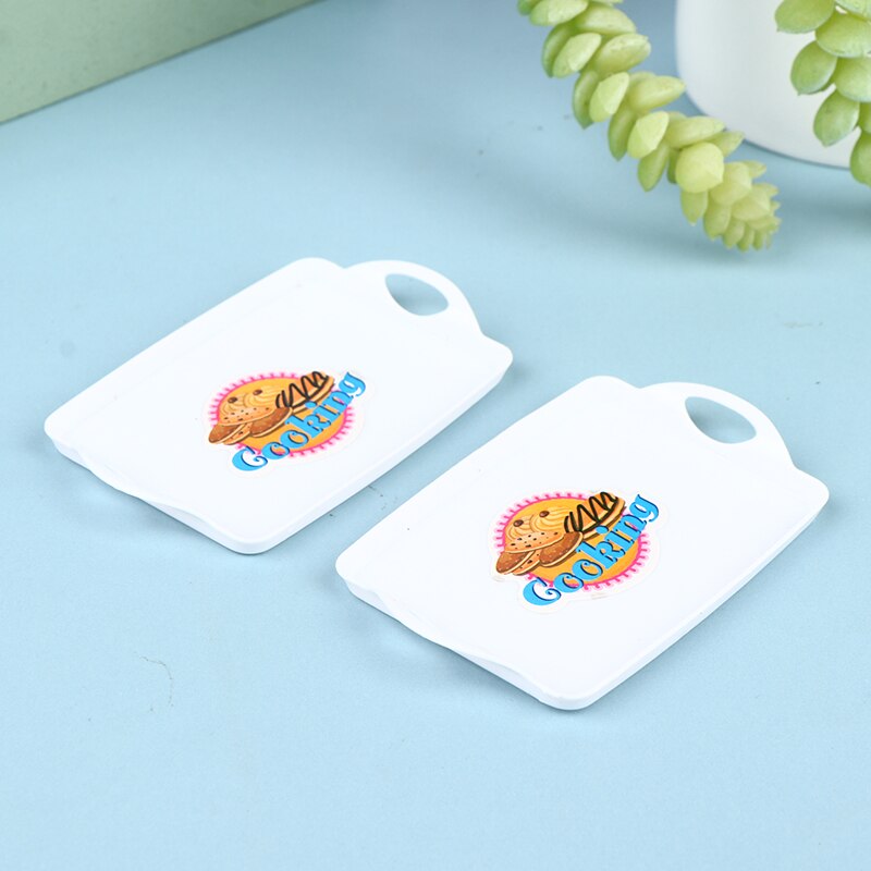 4Stck Puppe haus Tabletts Platten Mini Lebensmittel Weiß Gerichte Geschirr Miniatur Küche Zubehör Spielzeug