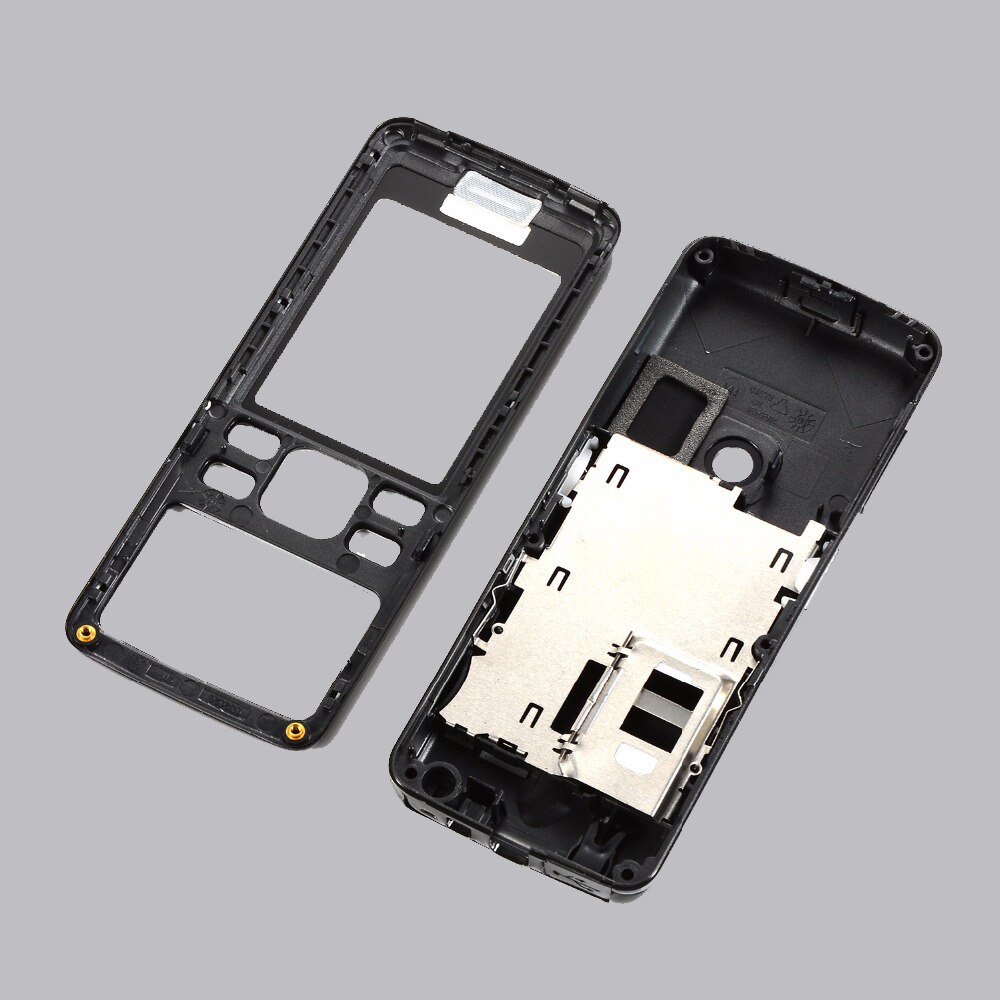 Carcaça de metal para nokia 6300 moldura dianteira + porta da bateria + ferramentas sem keypays