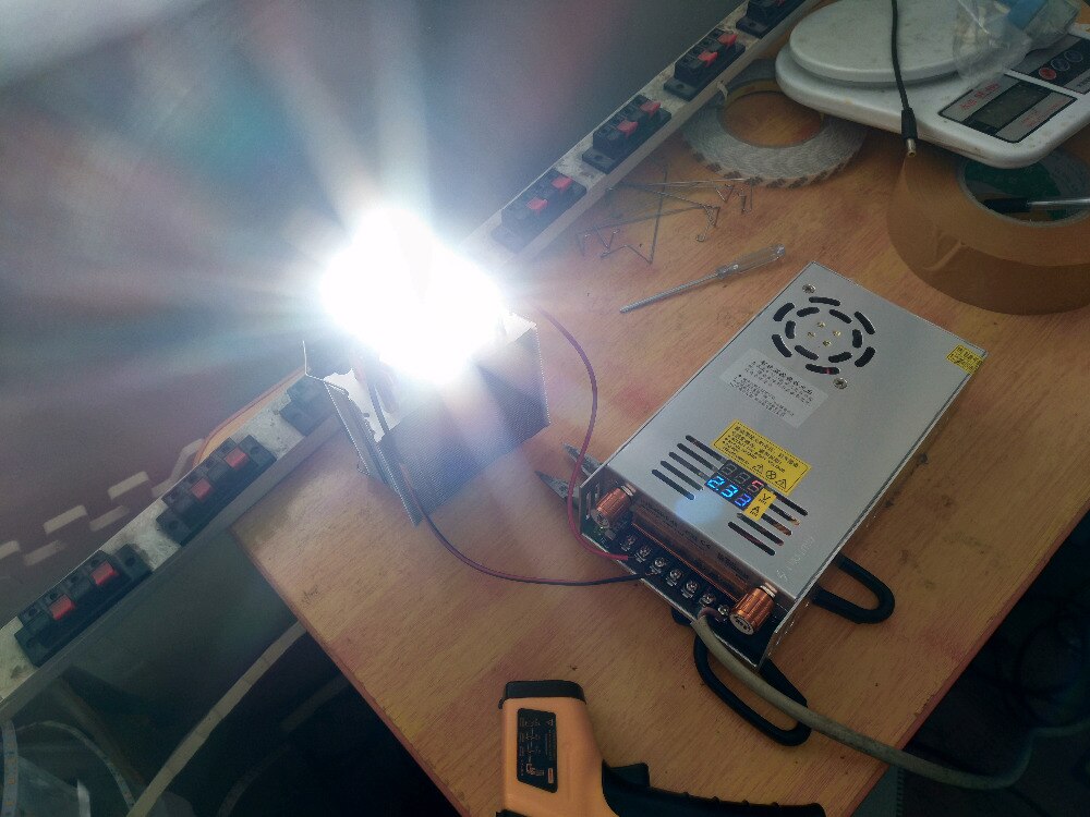 DIY LED U-HOME Copper Aluminum Radiator Heatsink Heat Sink for 100W COB LED Heat Dissipation