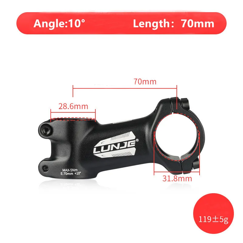 Ultralight Bike Stem 17 Degree Aluminium Alloy MTB Road Bicycle Stem 31.8mm 60/70/80/90/100/110 Mountain MTB Bicycle Power Parts: PURPLE