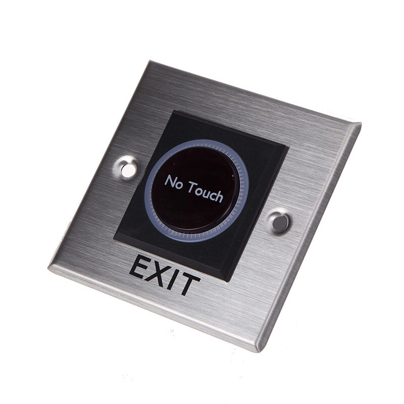 Stainless Steel Infrared No Touch Infrared Sensor Switch Contactless Door Release Exit Button with LED Indication Access Control