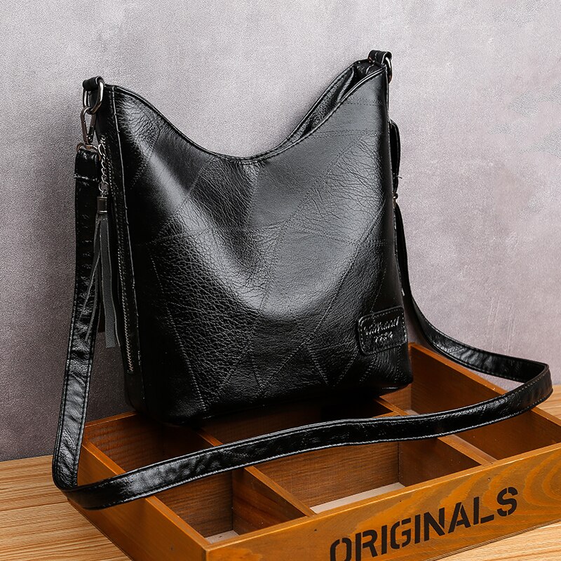 Dames sacs à main sacs à bandoulière pour femmes sac de messager épaule fourre-tout femmes sacs à main en cuir sacs à main femmes sacs à main: Black