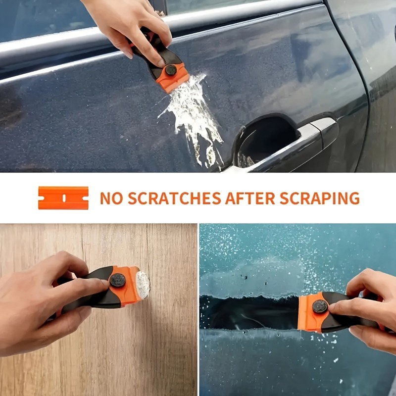 Razor Blade Scraper, 2-in-1 Scraper Tool, Multi-Purpose Cleaning Razor Scraper