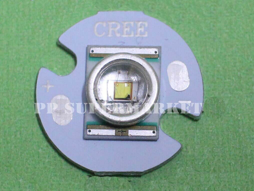 Cree XLamp XR-E P4 White 6000K 3W LED Light Emitter mounted on 16mm UFO PCB
