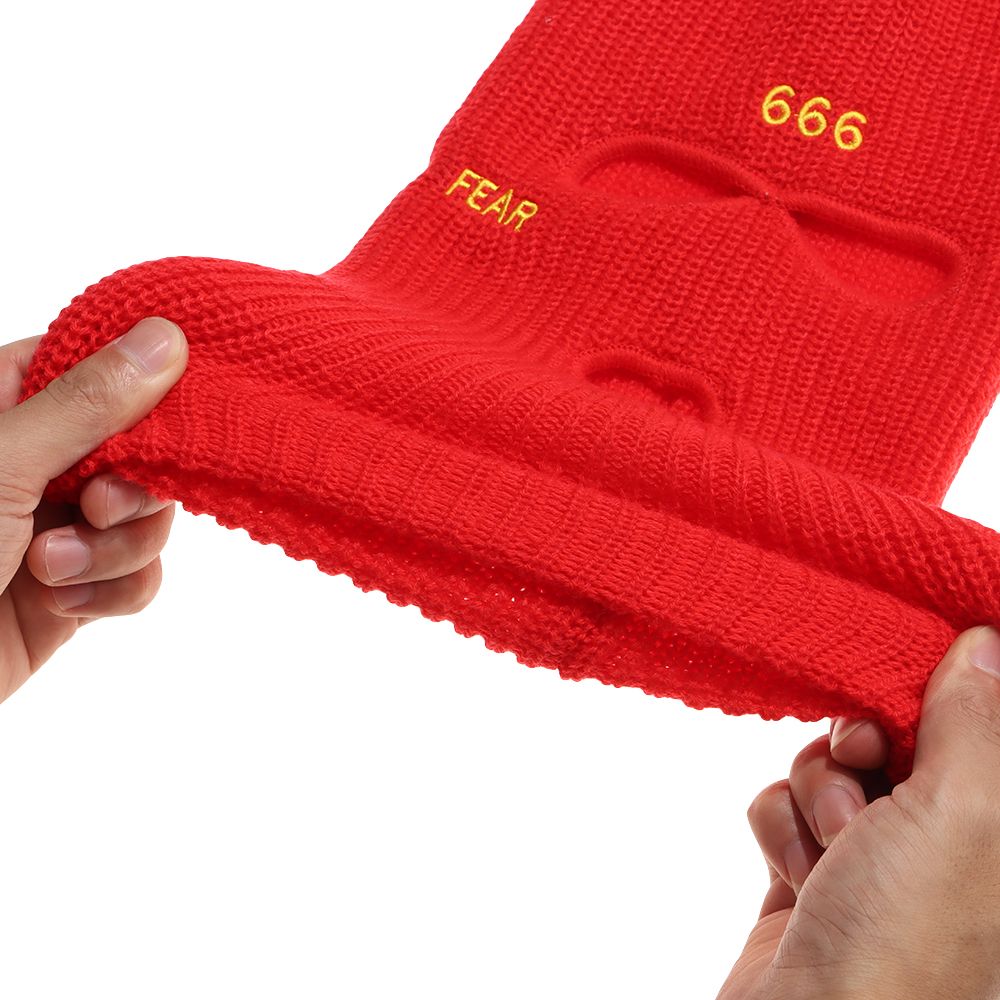 Borduren Fietsen Bivakmuts Warmer Bonnet Drie Gat Hoed Vrouwelijke Beanie Caps Winter Herfst Hoeden Gebreide Mutsen