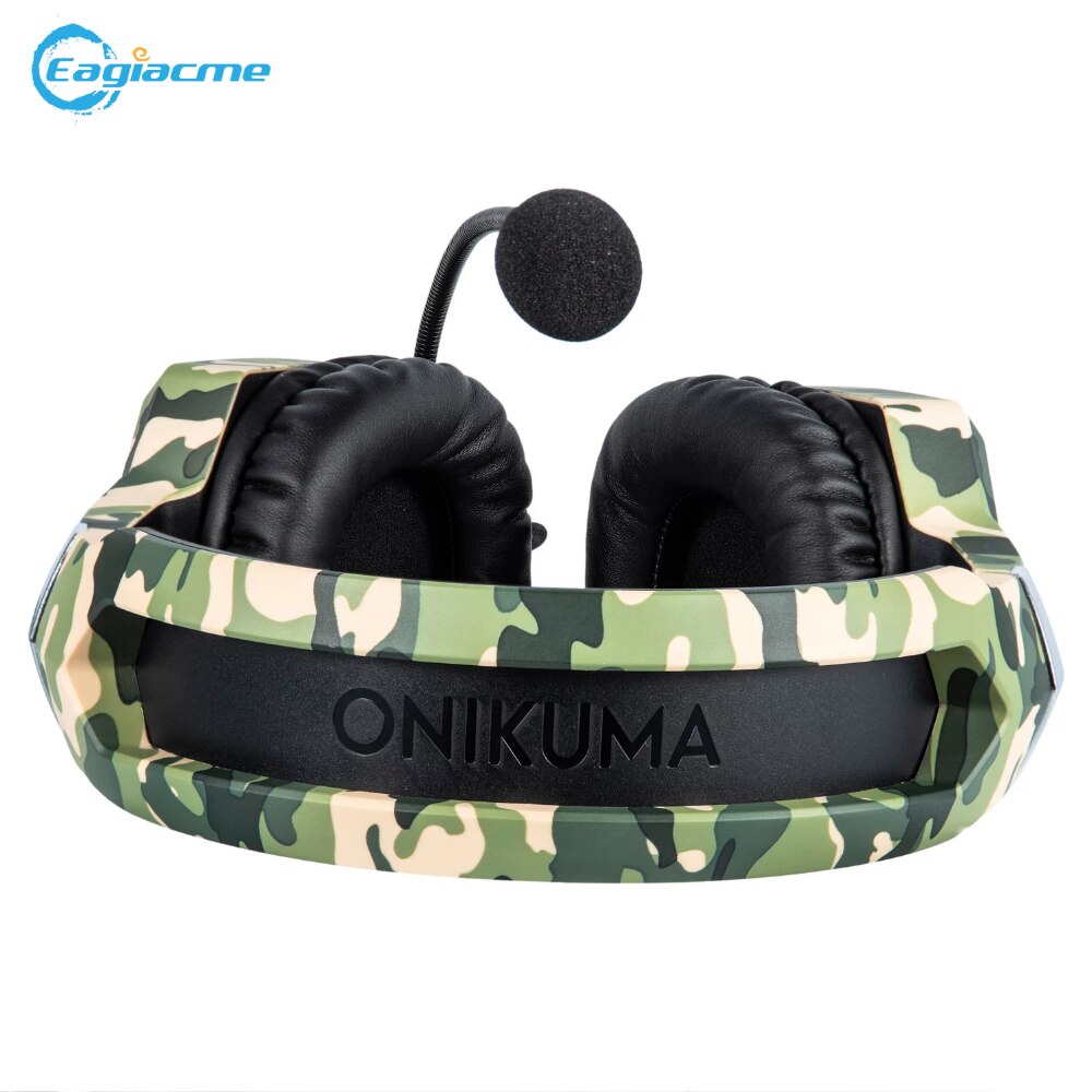 ONIKUMA K8 casque de jeu RGB lumière filaire casque annulation de bruit pour PC/PS4/XBOX casque stéréo pour Gamer