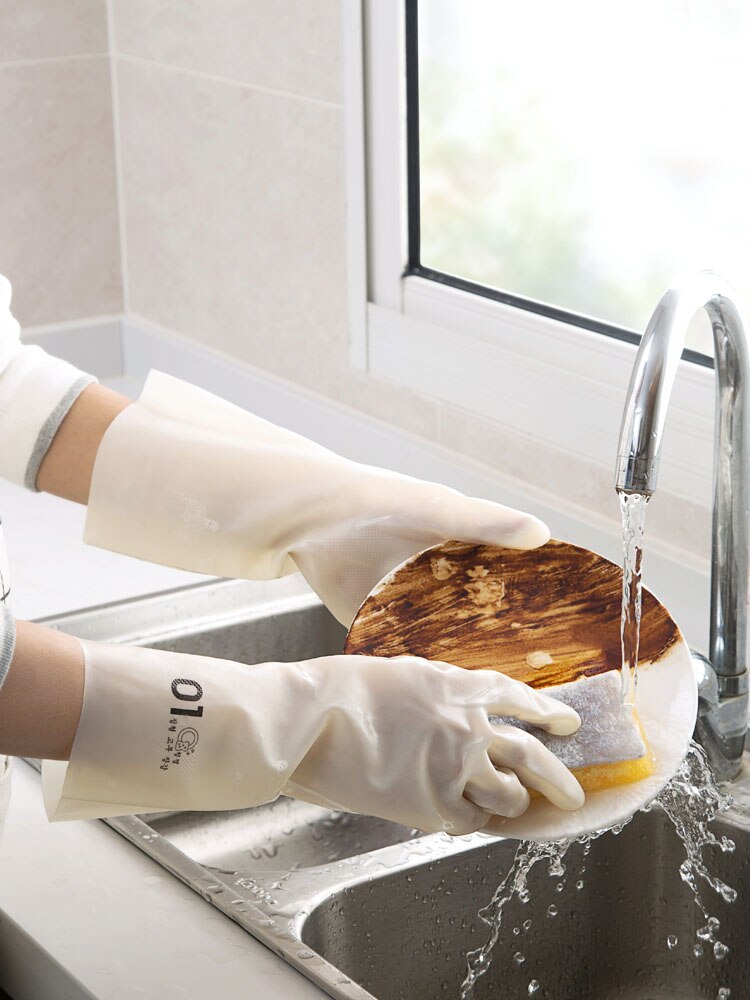 Verdikte Nitril Rubber Handschoenen Duurzaam Huishoudelijke Plastic Huishouden Keuken Afwasborstel Pot Wasserij Waterdicht