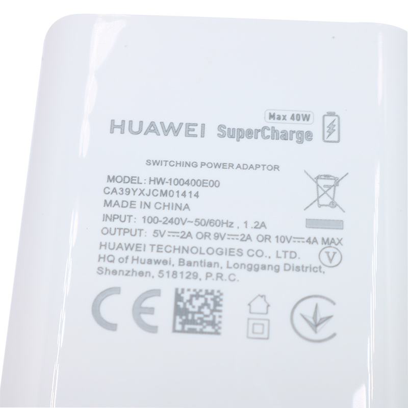 Originele Huawei Fast Charger 40W Supercharge Type C Kabel Voor Huawei P30 P40 P10 P20 Pro Lite Mate 9 10 Pro Mate 20 V20