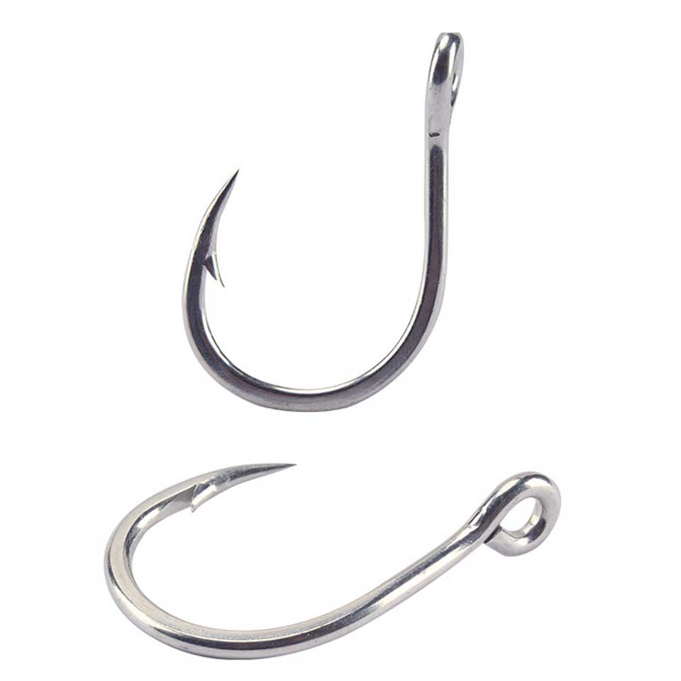 Mustad 10881 Fishing Hooks 100% Original 1/0-11/0 Jigging Single Sea Fishing Hooks Deep Sea Fishing