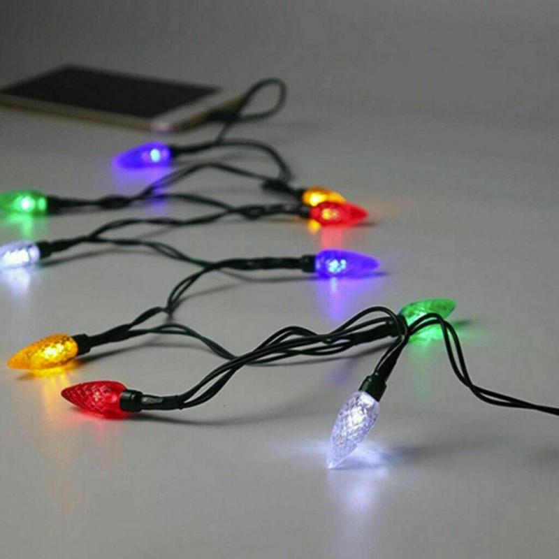 Merry Christmas Light LED USB Cable DCIN Charger Lightning Cord for Android Phone