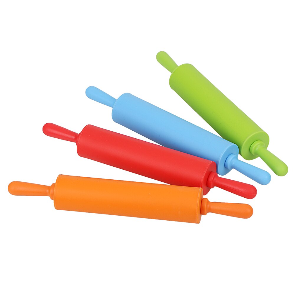 Fondant Taart Deeg Roller Kookgerei Siliconen Cookies Biscuit Embossing Bakvormen Non-stick Rolling pin Pastry Gereedschap