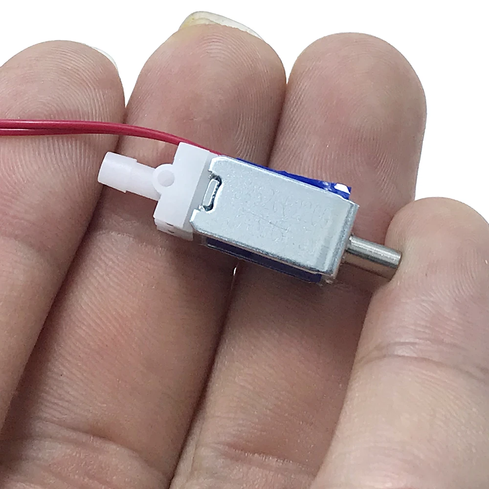 1 stk. normalt åben magnetventil  dc 3.7v 5v 6v mikro-n/o-ventil elektromagnetisk luftventil udstødnings-elektrisk afbryder