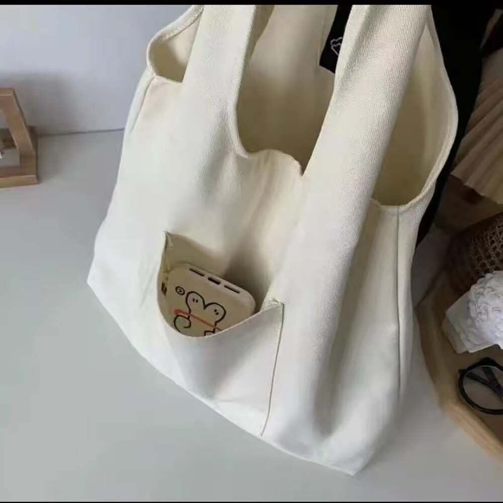 Vrouwen Boodschappentassen Canvas Forens Vest Bag Herbruikbare Kruidenier Handtassen Eco Messenger Tote Shopper Tas