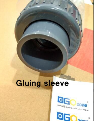 FREIES 1/2 "und 3/4" UPVC Statische Mischer mischen ausrügestochen Kunststoff Hohe Effizienz Ozon Mischen Ausrügestochen DGOzone: transparent Kleben / KH-DN20(0.75 Zoll)