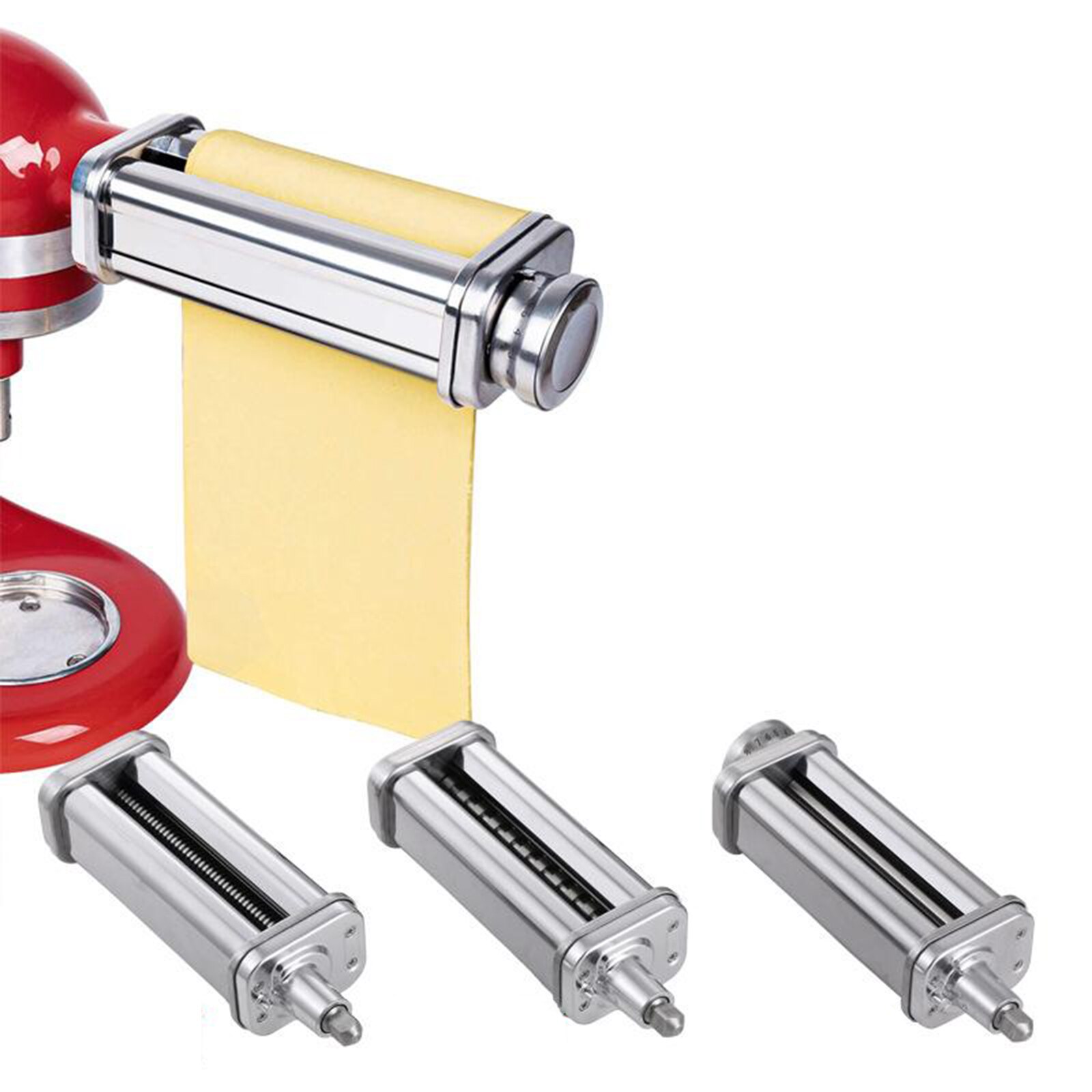 Pasta Maker Stainless Steel Pasta Spaghetti Fettuccine Roller Cutter Stand Mixer Noodle Press Attachment Kitchen Tool