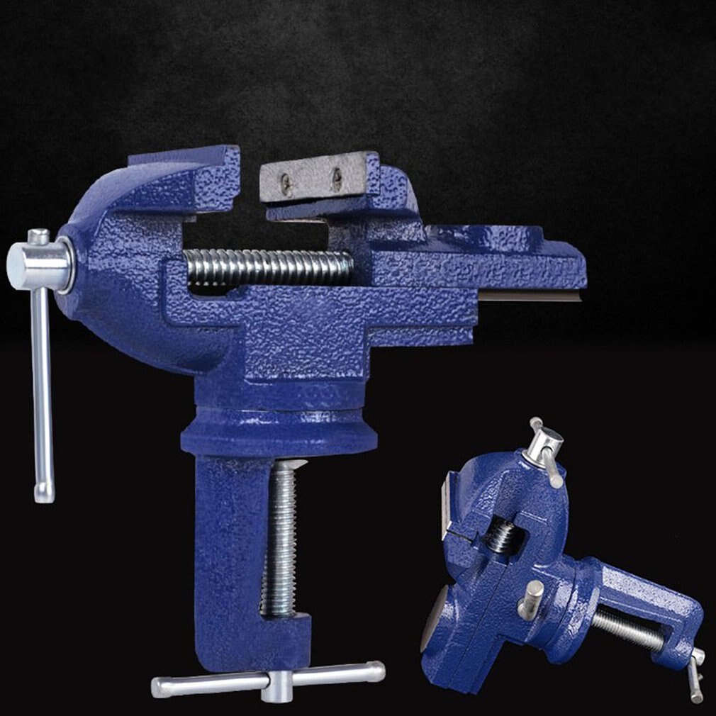 360 Degree Rotate Work Bench Vice Table Vise Heavy Duty Swivel Base Workshop Clamp Durable Jaw Bench Clamp Hand Tool