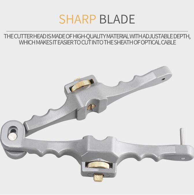 Separador de fibra óptica 2 en 1, cuchillo de apertura Longitudinal, SI-01 cortadora de Cable de vaina para FTTH