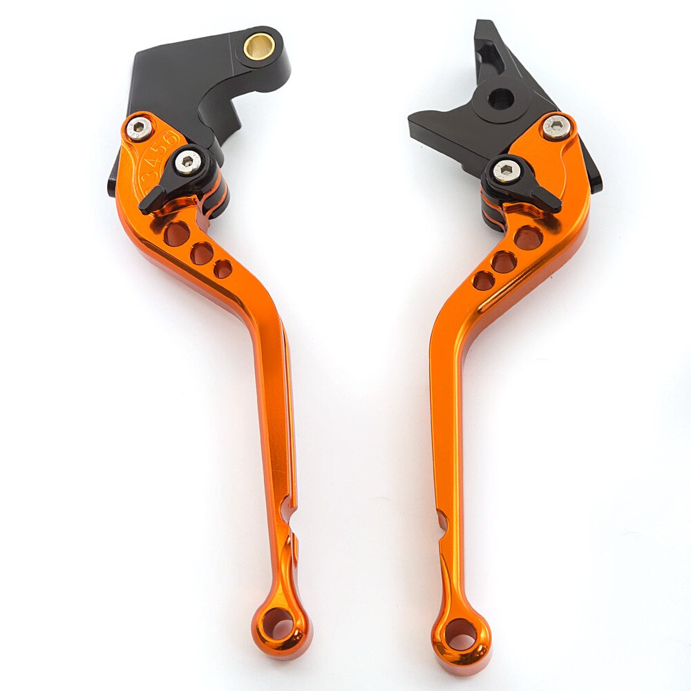 Uit Spanje Motorfiets Rem Koppeling Voor Royal Enfield 350 650 GT650 GT350 Interceptor 650 INT650 Verstelbare Hevels Handgrepen: Long Orange