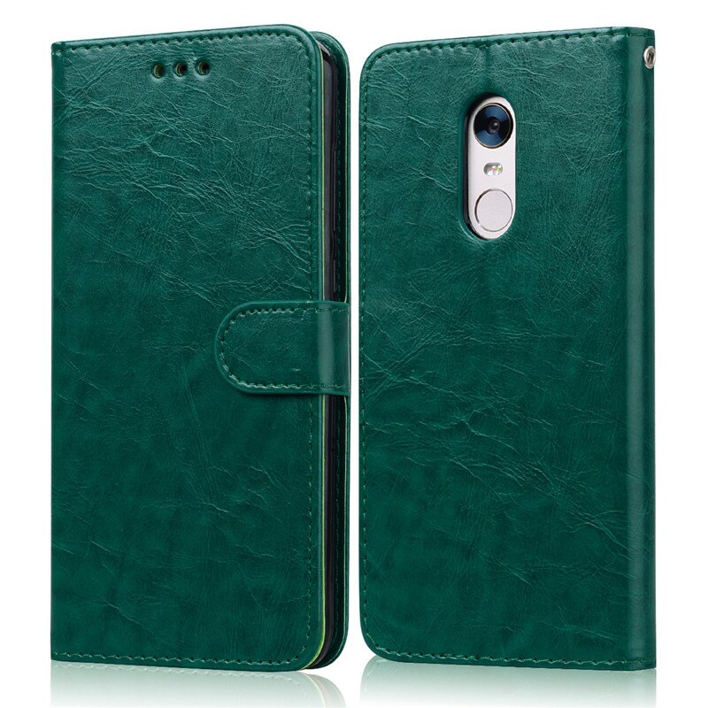 Funda de cuero para Xiaomi redmi 5 Plus xiomi redmi 5 ranuras para tarjetas Funda de cartera para Xiaomi redmi 5/5 Plus 5,99 Funda de teléfono Funda: Redmi 5 Plus  (5.99) / Dark Green