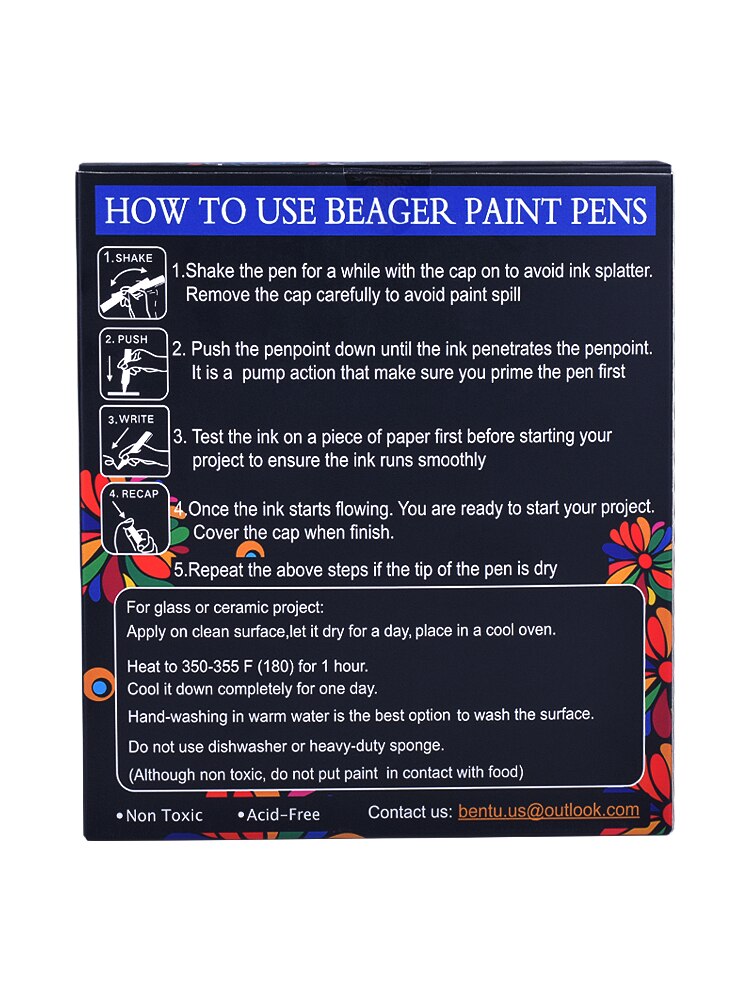 Goedkope 30- pack gekleurde acryl kunstmarkers, verfpennen, fineliner, kogelpunt, schilderbenodigdheden, kunstbenodigdheden, permanent en waterdicht