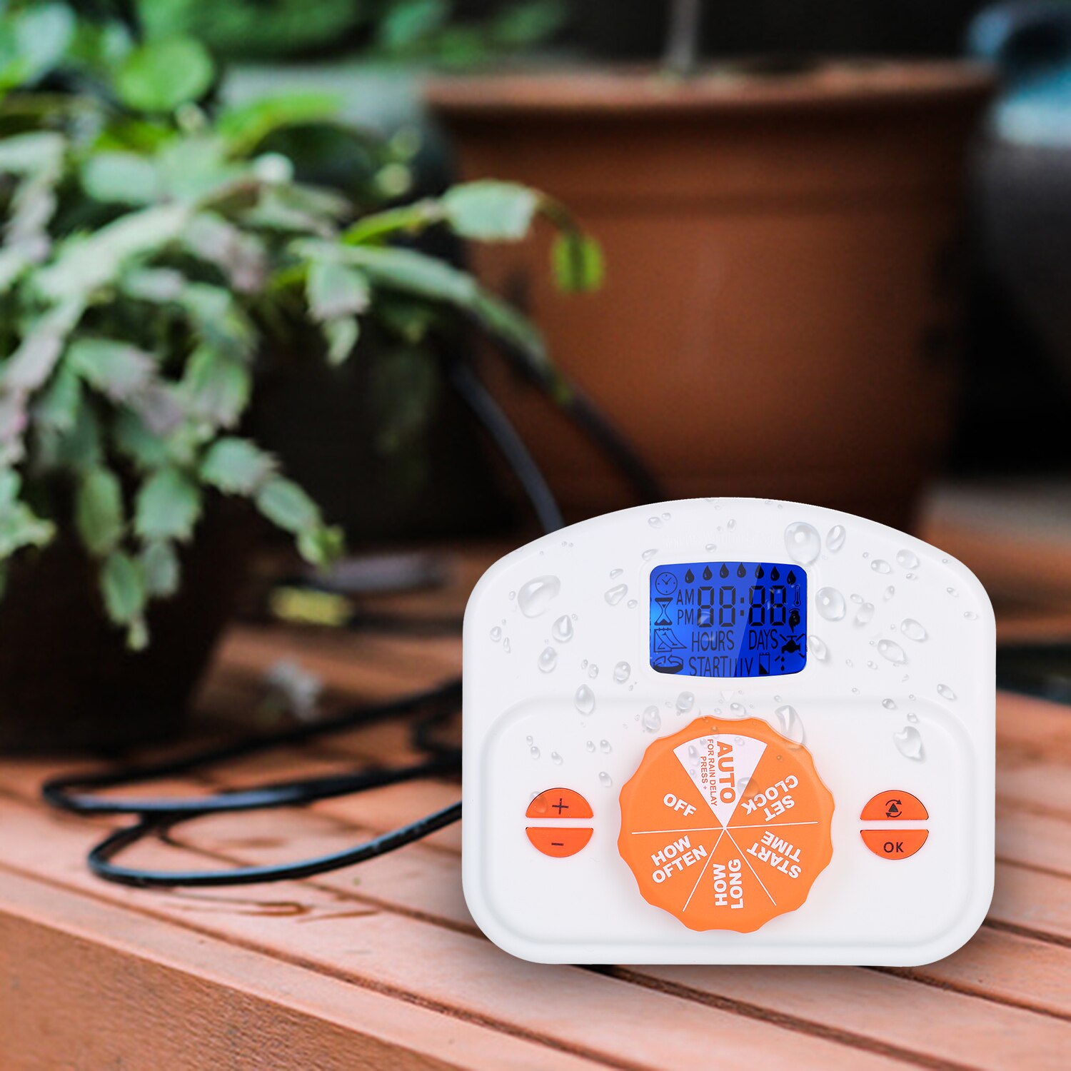 Automatic Drip Irrigation Emitter System Controller Battery-powered/USB-powered Programmable Watering Water Timer for Gardening