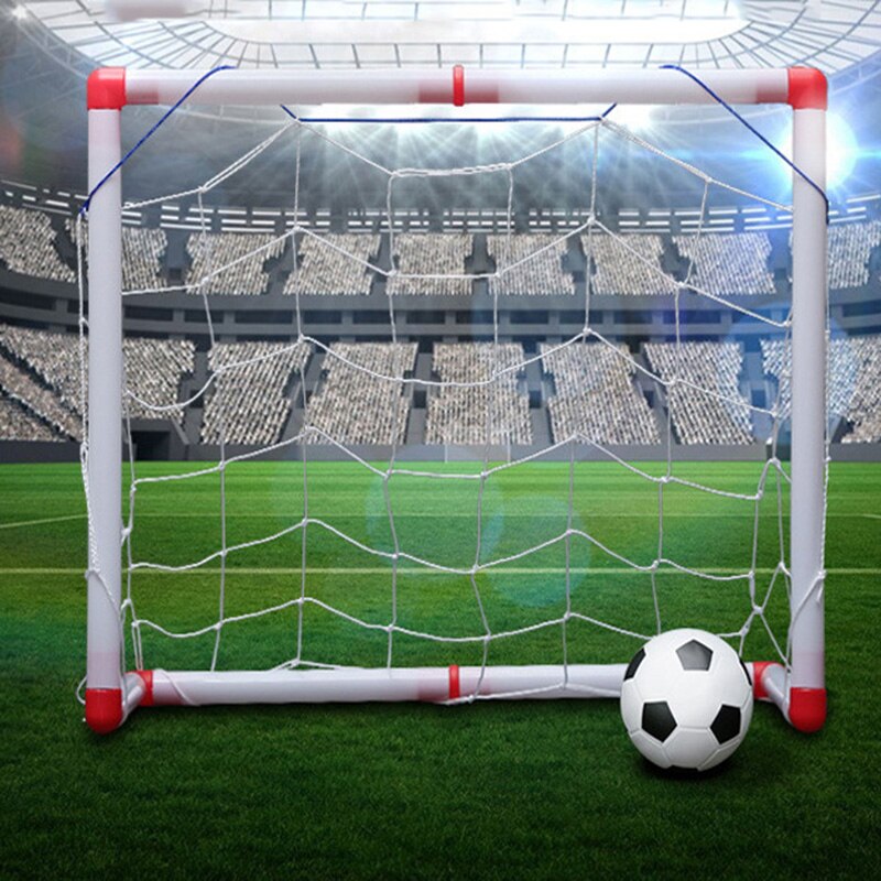 120 cm Grote Maat Draagbare Vouwen Kinderen Voetbal Netto Deur Sport Speelgoed voor Kinderen Set Voetbal Gate Voetbal Inflator