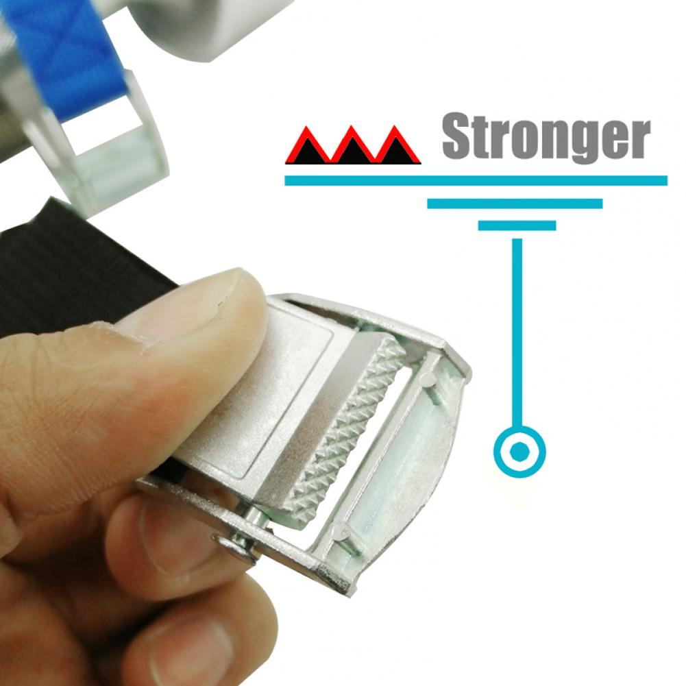 100Cm Metalen Gesp Trekkabel Cargo Strap Hoge Sterkte Slijtvaste Draagbare 250 Lbs Cargo Tie Down Cam band Voor Auto