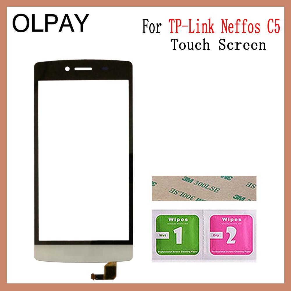 Mobile Phone TouchScreen For TP-Link Neffos C5 C5A C5L C5 MAX Touch Screen Glass Digitizer Panel Lens Sensor Repair: C5 White