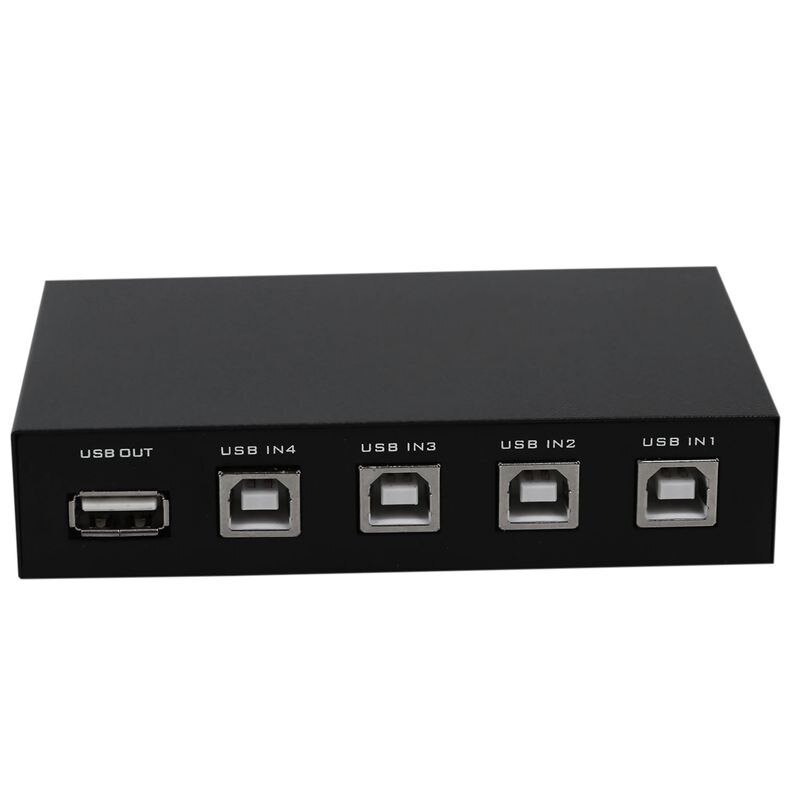 Mini 4 puertos USB escáner de impresora compartir interruptor compartido divisor caja Hub