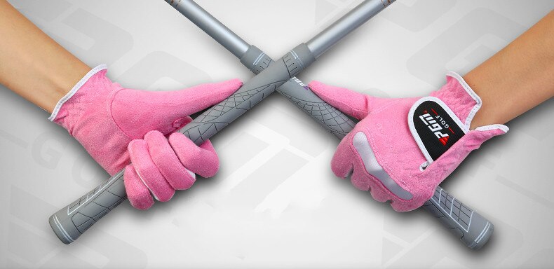 1 paar PGM Golf Handschuhe dame Super-faser Handschuhe Frauen linkshänder rechtshänder Anti- skid Atmungsaktivität