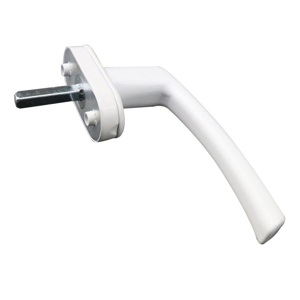 Inside Interior Inner Window Handle Crank Aluminum Window Handle Child Safety Window Locking (White)
