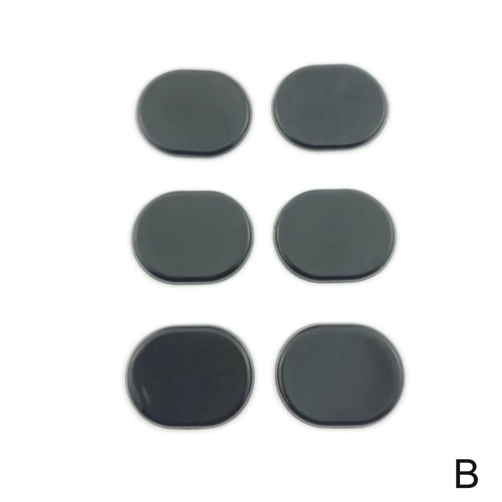 6Pcs/set Gel Drum Mute Pad Drum Damper Silicone Pads for Drums Tone Control Transparent Percussion Instrument Accessorie: B